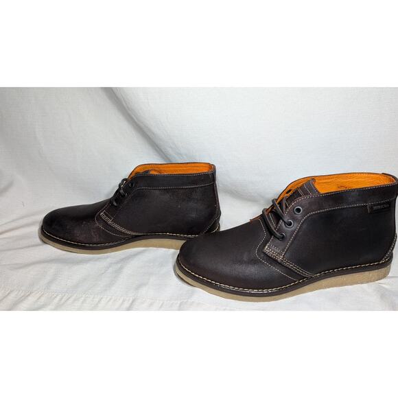 Wolverine Julian Plain Chukka Boot Sz 7M Dark Brown Lace Up Performance Shoes - Picture 1 of 9